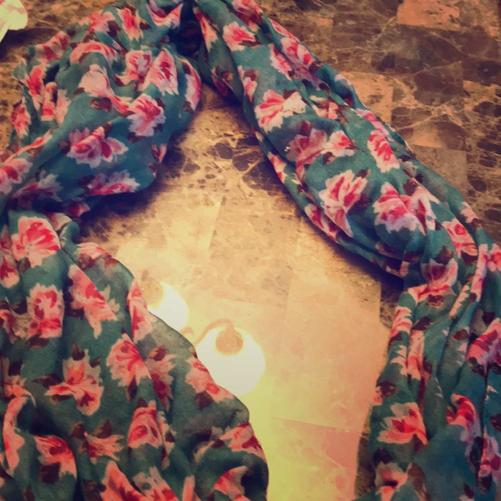 Floral infinity scarf